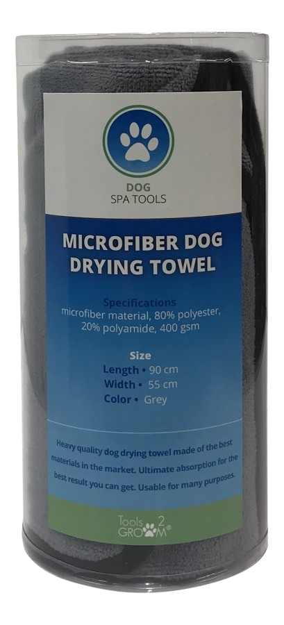 Microvezel handdoek 90 x 55cm (grijs)